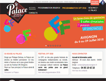 Tablet Screenshot of lepalaceavignon.fr